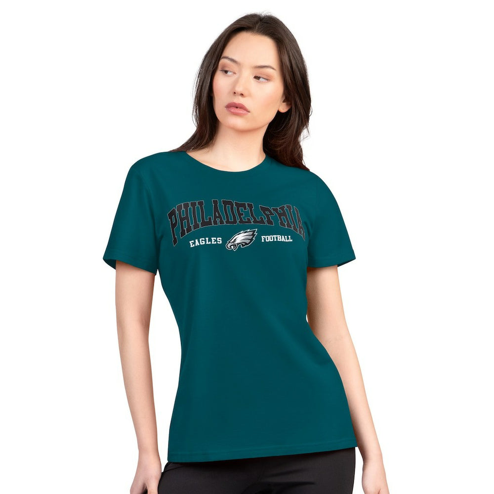 G-III 4Her by Carl Banks Women's Super-Slim Lightweight Winning Crew T-Shirt - Philadelphia Eagles