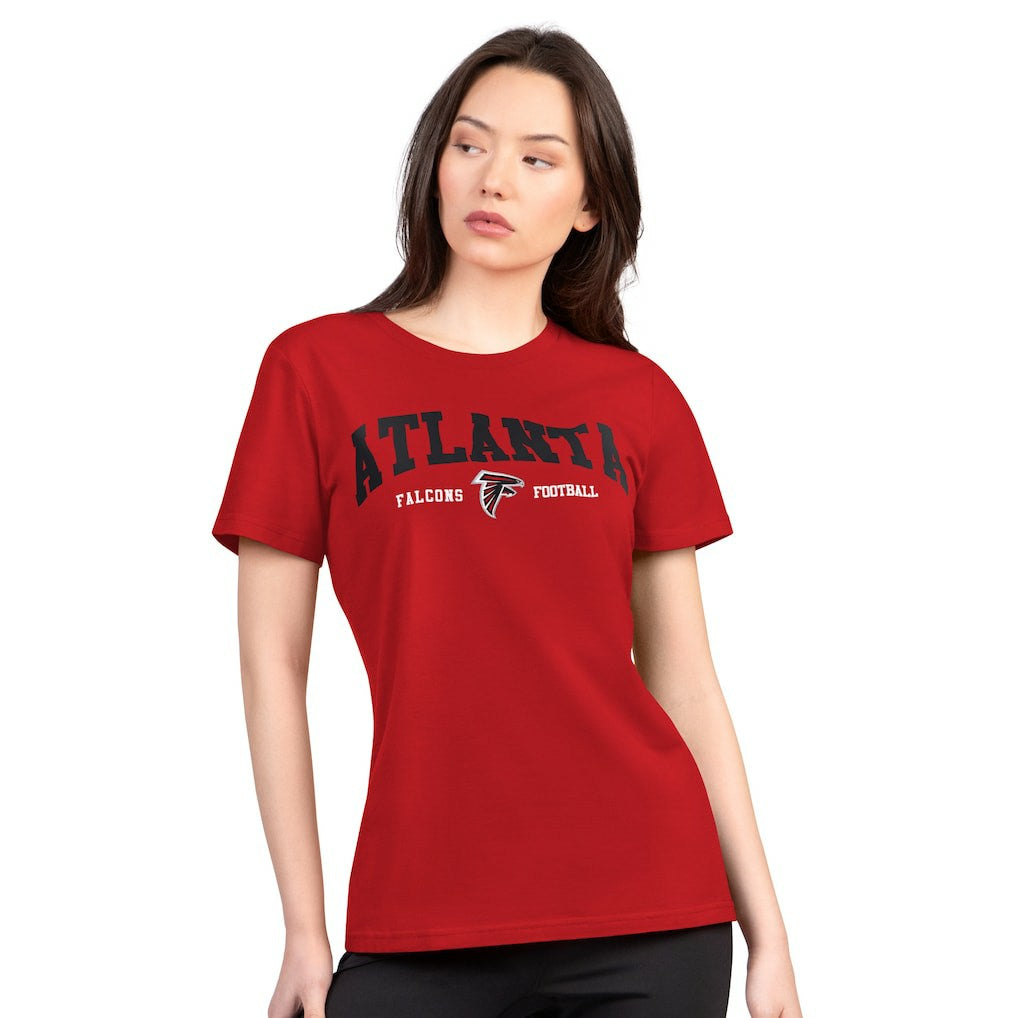 G-III 4Her by Carl Banks Women's Super-Slim Lightweight Winning Crew T-Shirt - Atlanta Falcons