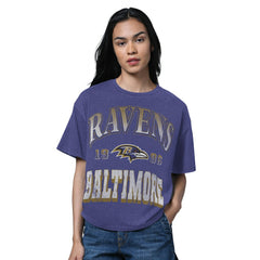 Starter Women's Oversized Hall of Fame T-Shirt - Baltimore Ravens