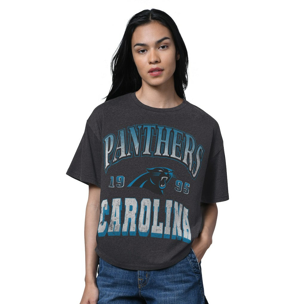 Starter Women's Oversized Hall of Fame T-Shirt - Carolina Panthers