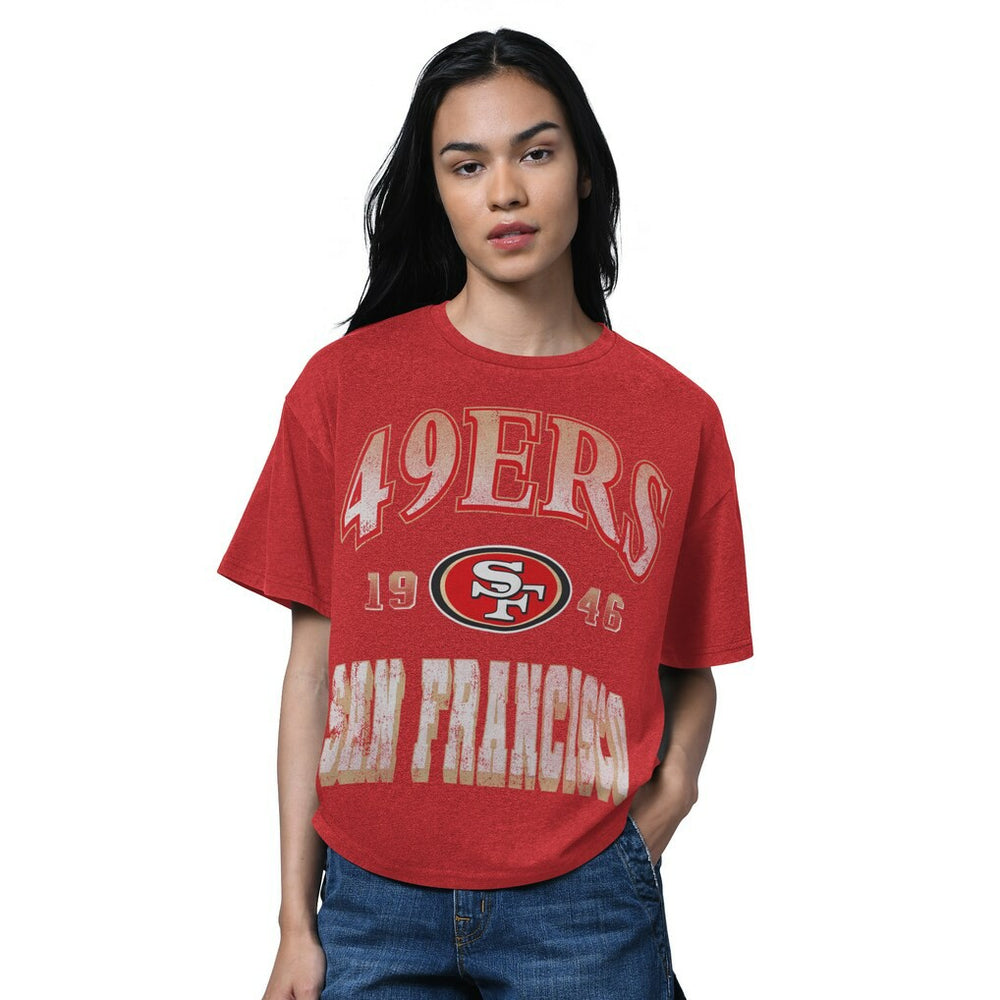 Starter Women's Oversized Hall of Fame T-Shirt - San Francisco 49ers