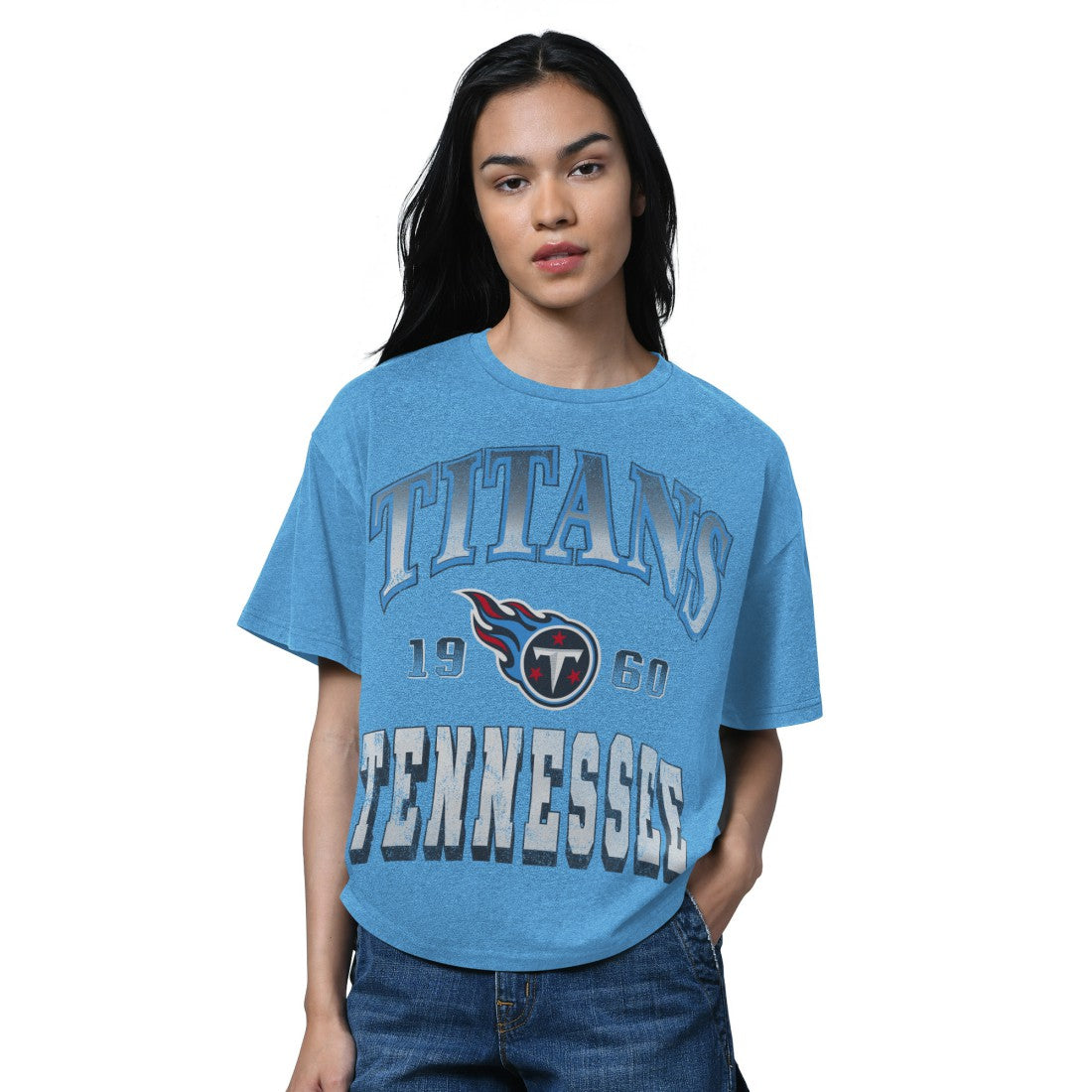 Starter Women's Oversized Hall of Fame T-Shirt - Tennessee Titans