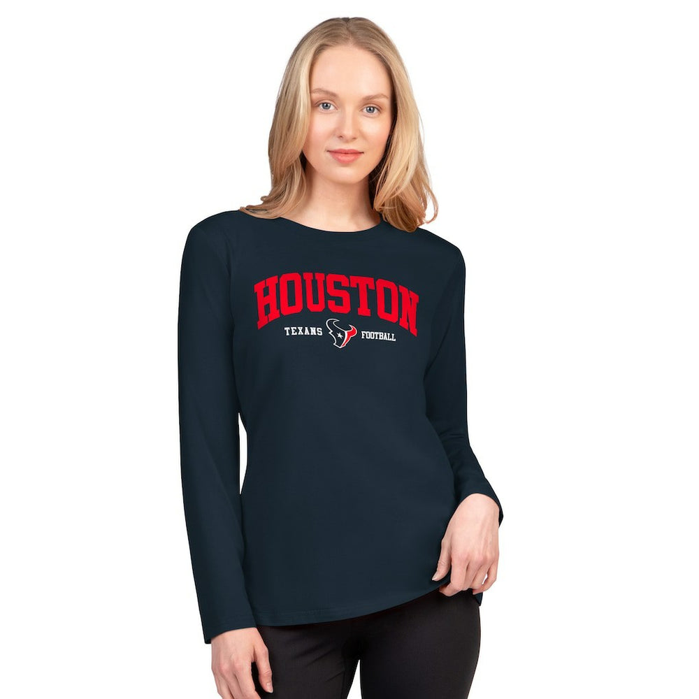 G-III 4Her by Carl Banks Women's Best Play Long Sleeve T-Shirt - Houston Texans