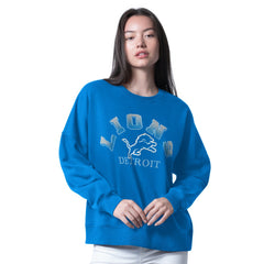 G-III 4Her by Carl Banks Women's Oversized Feud Sweatshirt - Detroit Lions