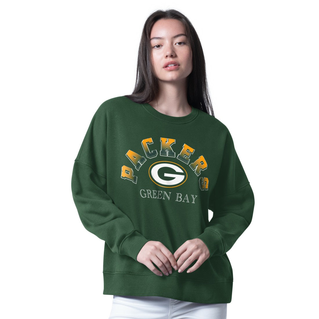 G-III 4Her by Carl Banks Women's Oversized Feud Sweatshirt - Green Bay Packers
