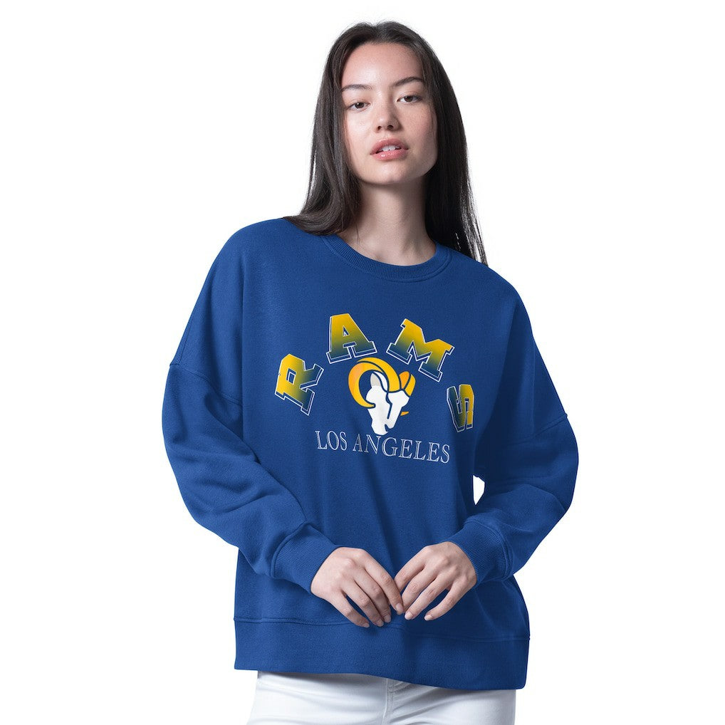 G-III 4Her by Carl Banks Women's Oversized Feud Sweatshirt - Los Angeles Rams