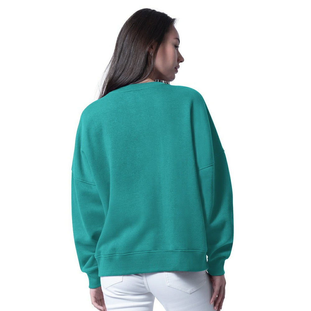 G-III 4Her by Carl Banks Women's Oversized Feud Sweatshirt - Miami Dolphins