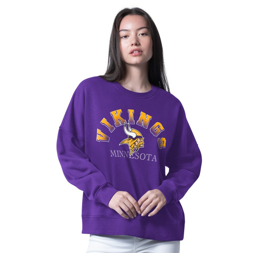 G-III 4Her by Carl Banks Women's Oversized Feud Sweatshirt - Minnesota Vikings