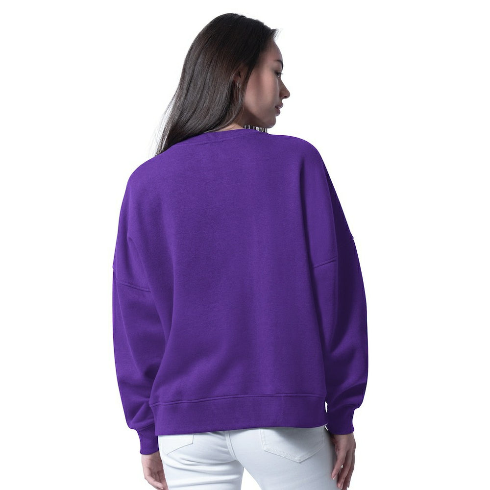 G-III 4Her by Carl Banks Women's Oversized Feud Sweatshirt - Minnesota Vikings
