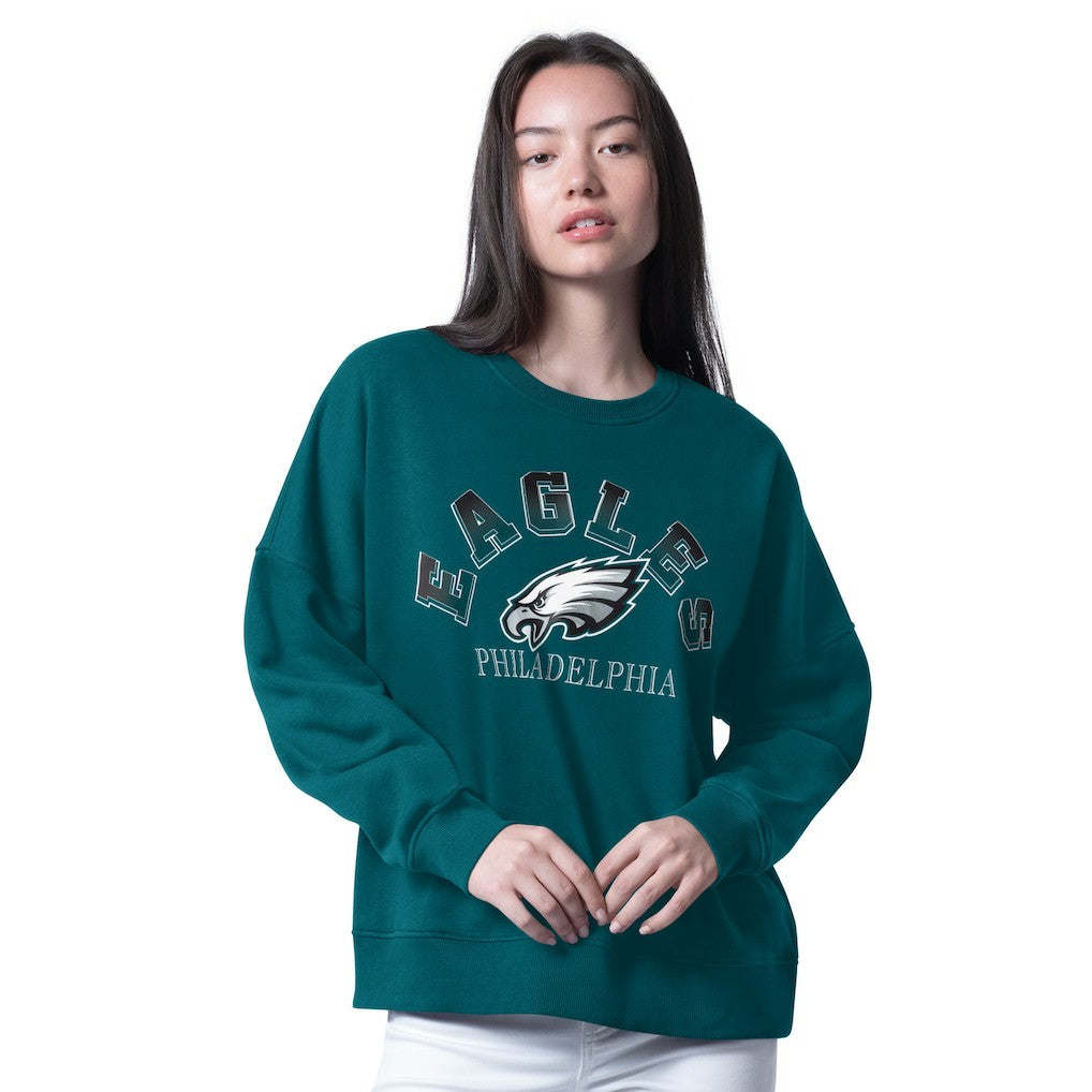 G-III 4Her by Carl Banks Women's Oversized Feud Sweatshirt - Philadelphia Eagles