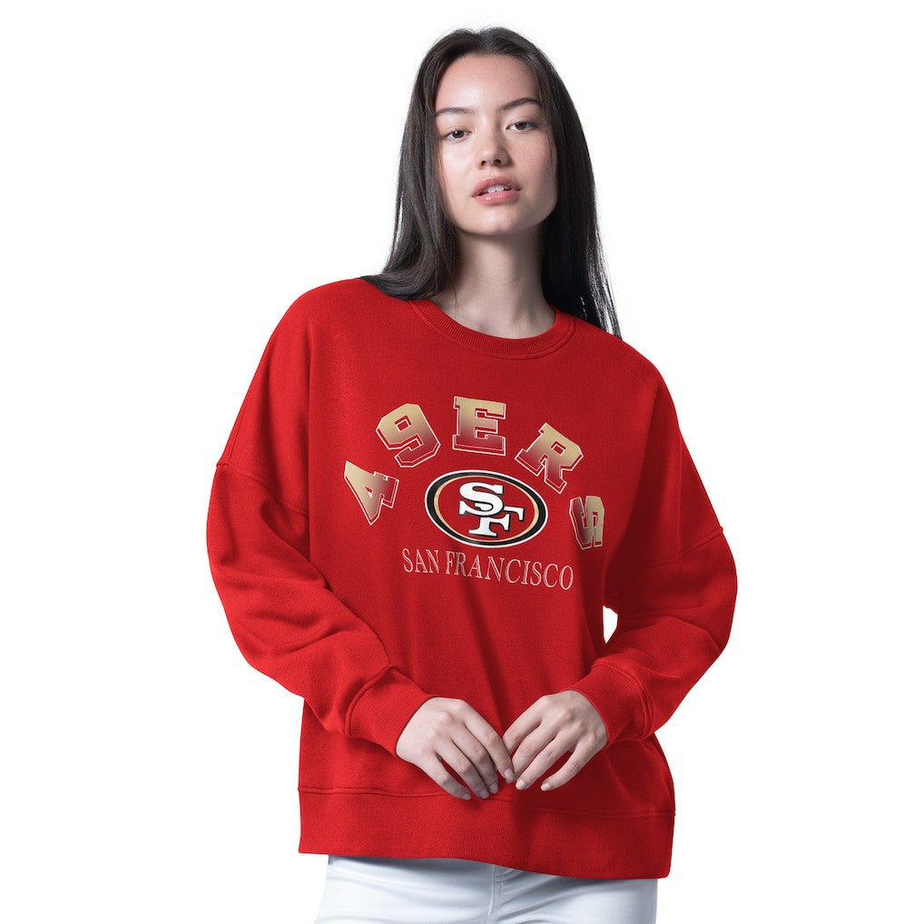 G-III 4Her by Carl Banks Women's Oversized Feud Sweatshirt - San Francisco 49ers