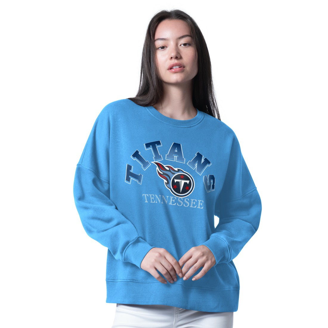 G-III 4Her by Carl Banks Women's Oversized Feud Sweatshirt - Tennessee Titans