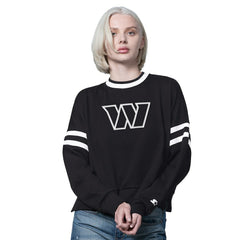 Starter Women's Rally Drop Shoulder Cropped Sweatshirt - Washington Commanders