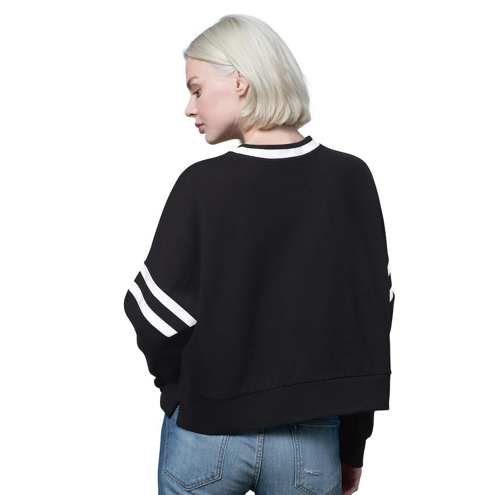 Starter Women's Rally Drop Shoulder Cropped Sweatshirt - Las Vegas Raiders