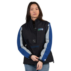 Starter Women's Thursday Night Gridiron Half-Zip Jacket - Seattle Seahawks
