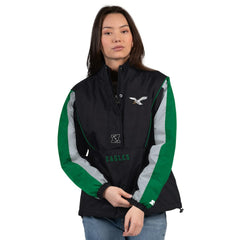 Starter Women's Thursday Night Gridiron Half-Zip Jacket - Philadelphia Eagles
