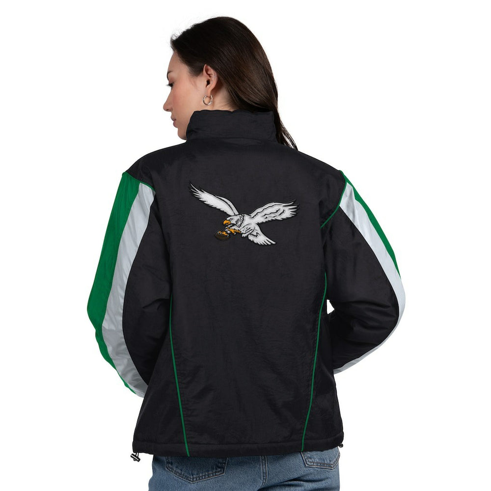 Starter Women's Thursday Night Gridiron Half-Zip Jacket - Philadelphia Eagles
