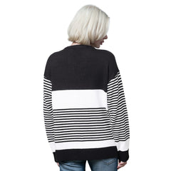 Starter Women's No Huddle Striped V-Neck Sweater - Minnesota Vikings