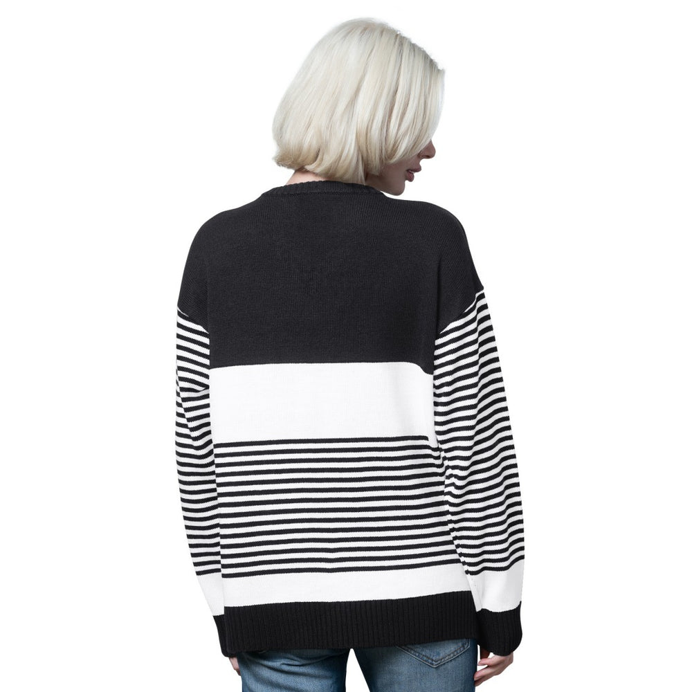 Starter Women's No Huddle Striped V-Neck Sweater - Green Bay Packers