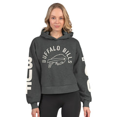 Starter Women's Star Player Cropped Fleece Pullover Hoodie - Buffalo Bills