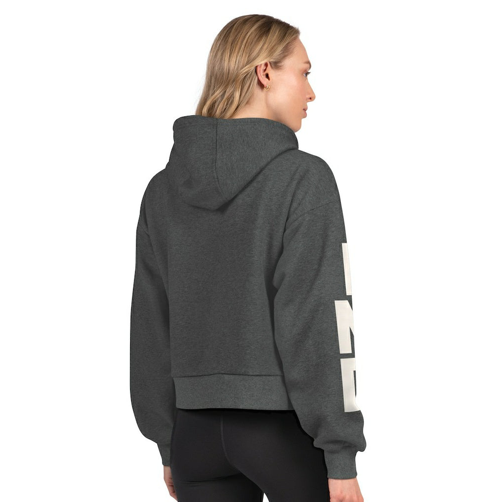 Starter Women's Star Player Cropped Fleece Pullover Hoodie - Indianapolis Colts