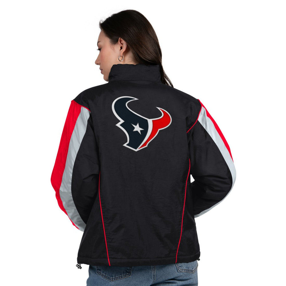 Starter Women's Thursday Night Gridiron Half-Zip Jacket - Houston Texans
