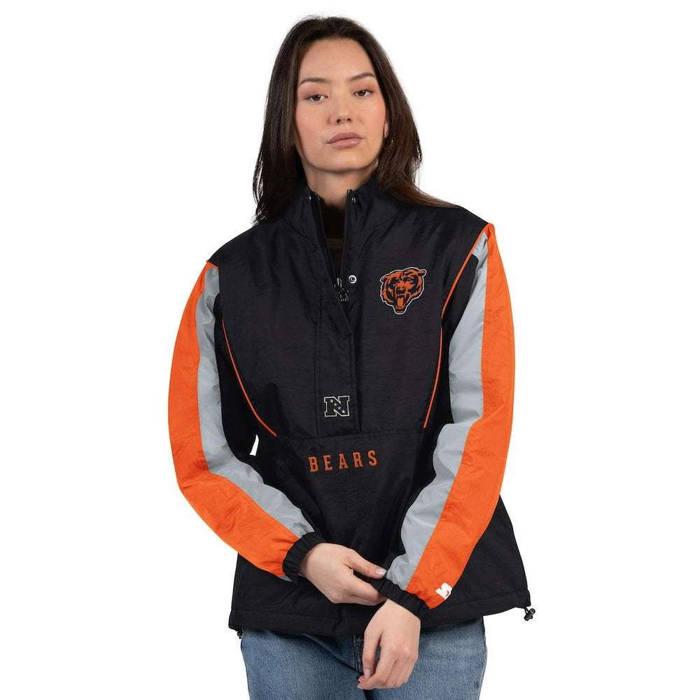 Starter Women's Thursday Night Gridiron Half-Zip Jacket - Chicago Bears