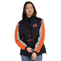 Starter Women's Thursday Night Gridiron Half-Zip Jacket - Cincinnati Bengals