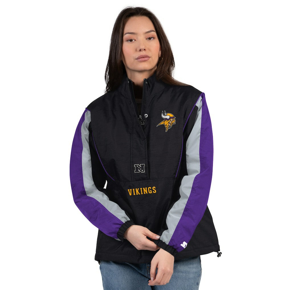 Starter Women's Thursday Night Gridiron Half-Zip Jacket - Minnesota Vikings