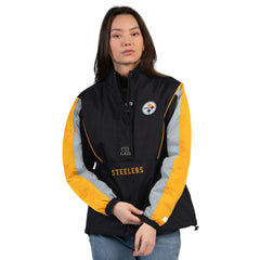Starter Women's Thursday Night Gridiron Half-Zip Jacket - Pittsburgh Steelers
