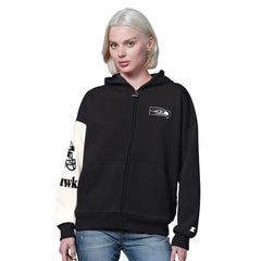 Starter Women's 4th Down Full-Zip Hoodie - Seattle Seahawks