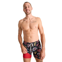 Chubbies The Neon 5.5" Classic Lined Swim Trunks - Kansas City Chiefs