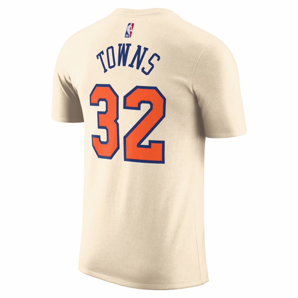 NBA Karl-Anthony Towns New York Knicks Unisex 2025/26 City Edition Name & Number T-Shirt