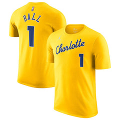 NBA LaMelo Ball Charlotte Hornets Jordan Brand Unisex 2025/26 City Edition Name & Number T-Shirt