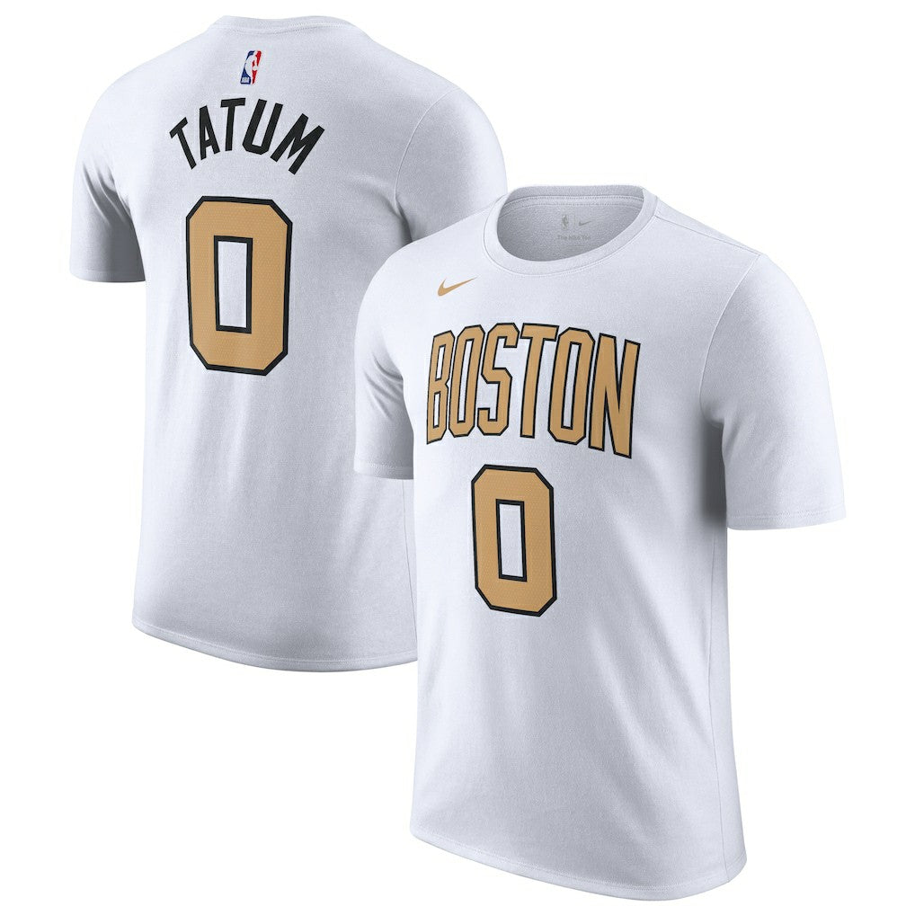 NBA Jayson Tatum Boston Celtics Unisex 2025/26 City Edition Name & Number T-Shirt