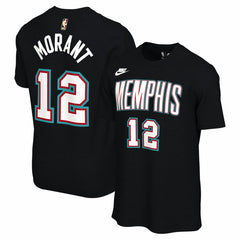 NBA Ja Morant Memphis Grizzlies Unisex Name & Number T-Shirt