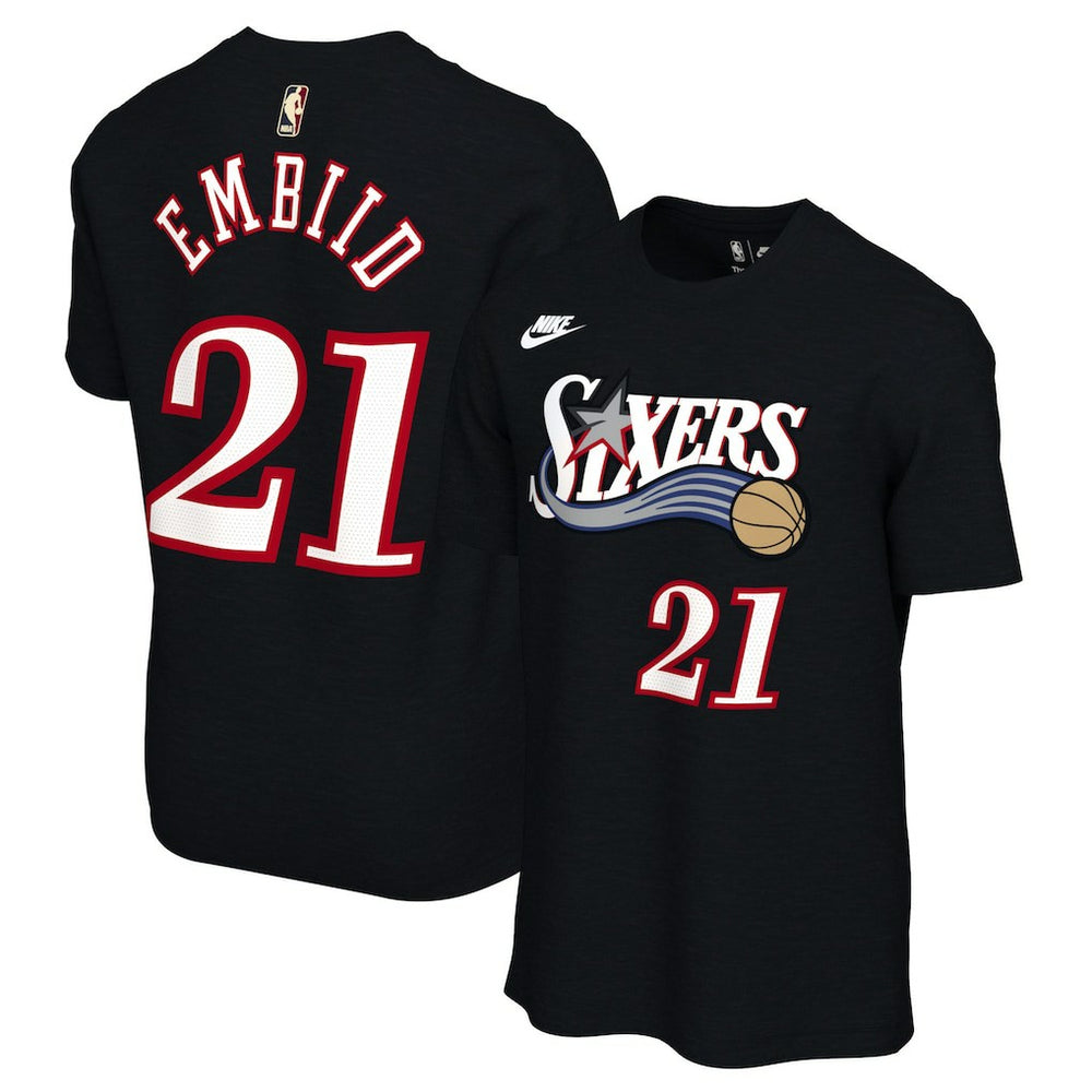 NBA Joel Embiid Philadelphia 76ers Unisex Name & Number T-Shirt
