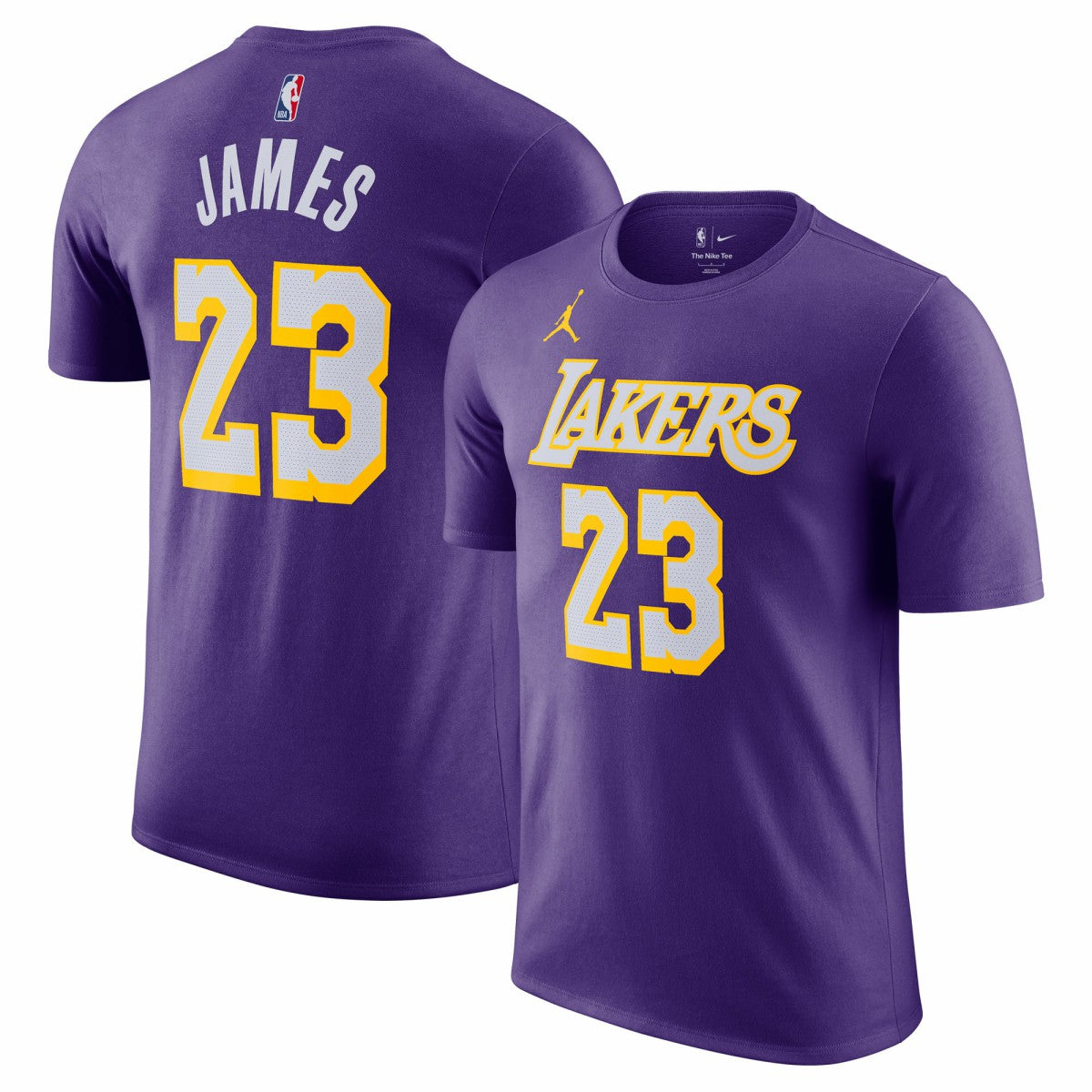 NBA LeBron James Los Angeles Lakers Jordan Brand Unisex Name & Number T-Shirt