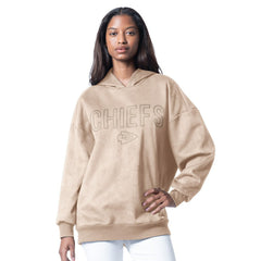 G-III 4Her by Carl Banks Women's Best Hitter Oversized Tunic Pullover Hoodie - Kansas City Chiefs