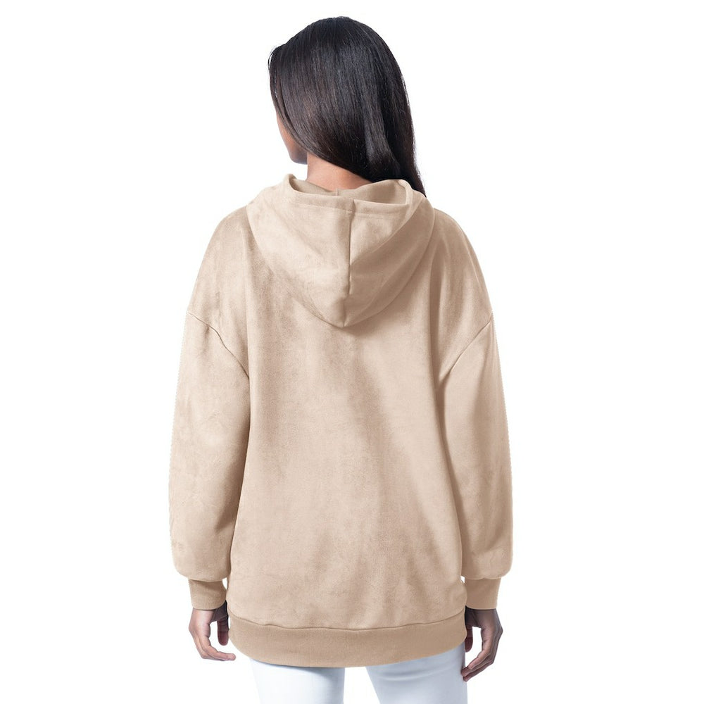 G-III 4Her by Carl Banks Women's Best Hitter Oversized Tunic Pullover Hoodie - New York Jets