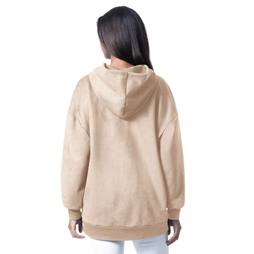 G-III 4Her by Carl Banks Women's Best Hitter Oversized Tunic Pullover Hoodie - Pittsburgh Steelers