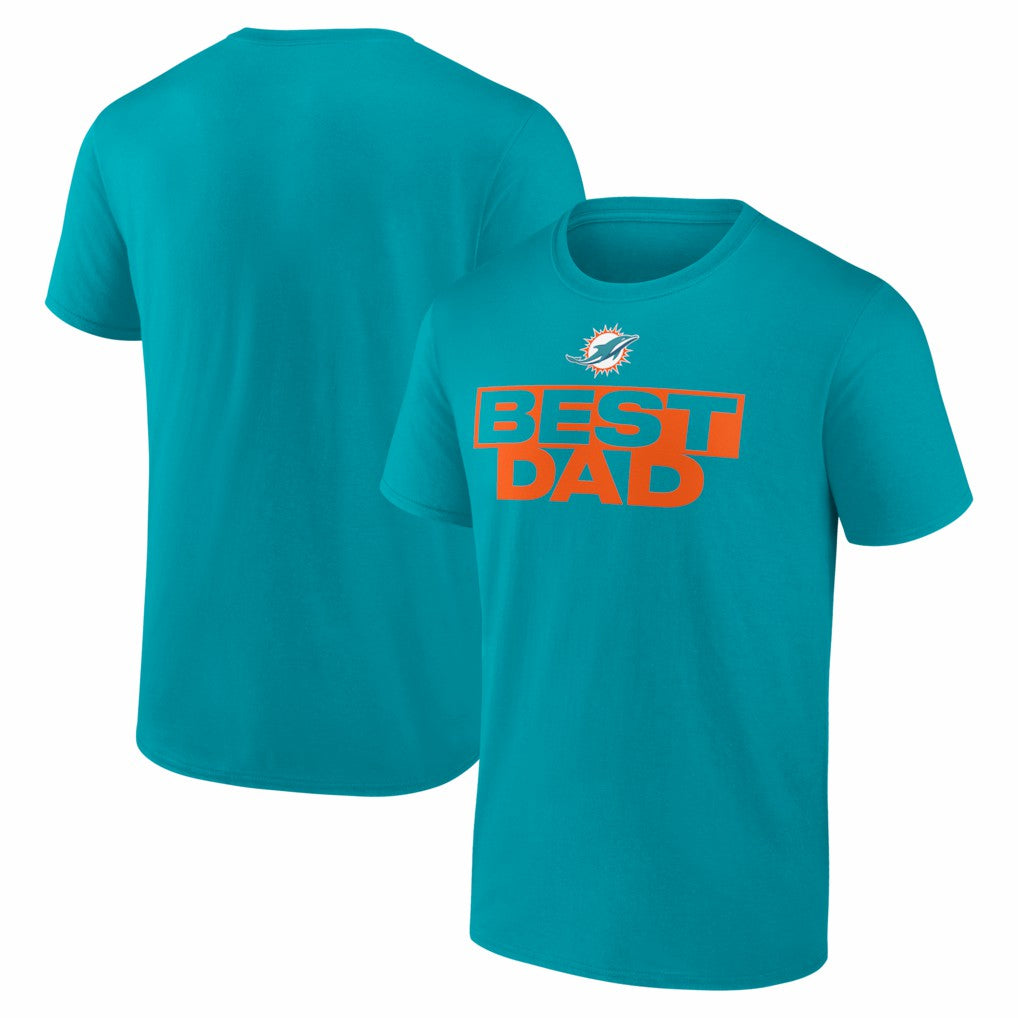Best Dad Father's Day T-Shirt - Miami Dolphins