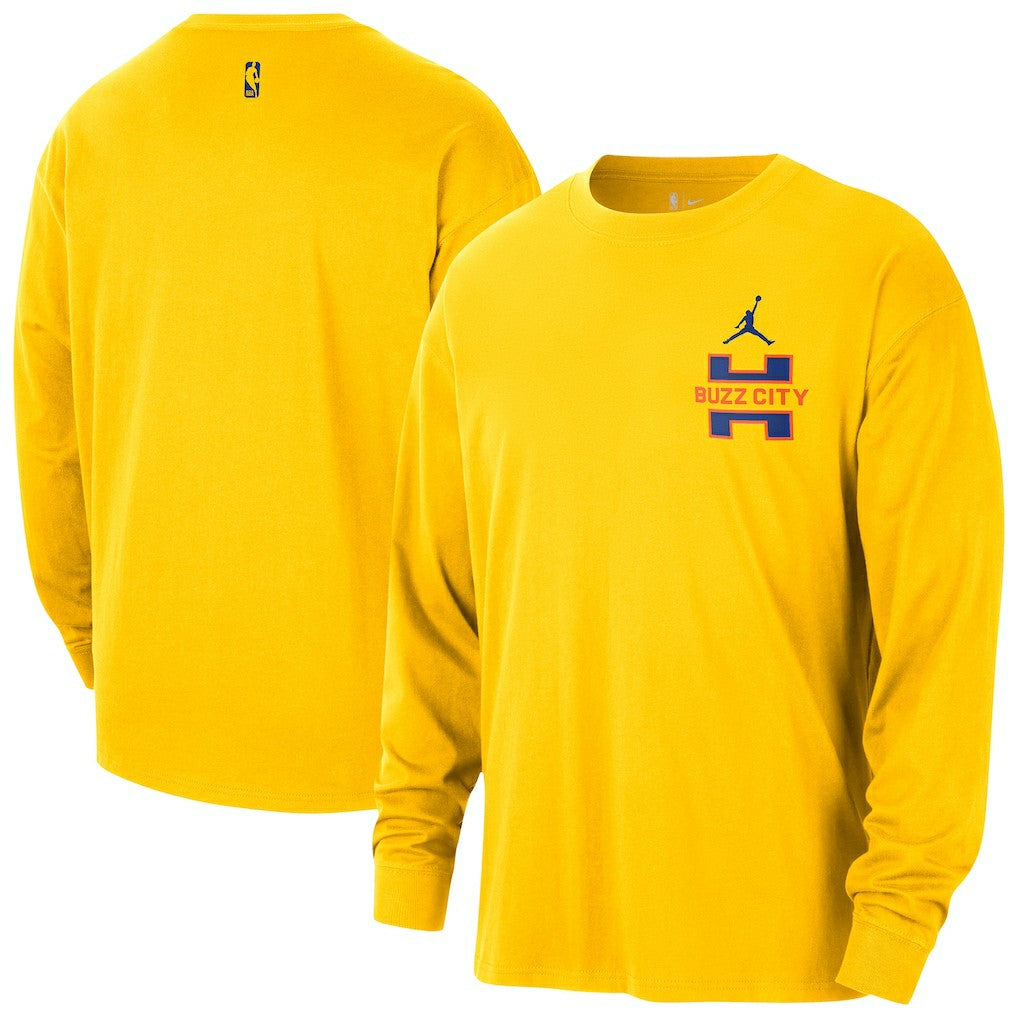 NBA Charlotte Hornets Jordan Brand 2025/26 City Edition Remix Essential Logo Long Sleeve T-Shirt