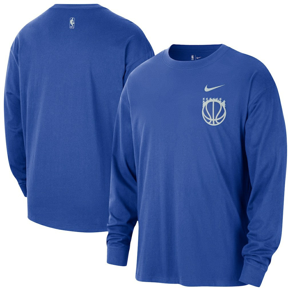 NBA Orlando Magic 2025/26 City Edition Remix Essential Logo Long Sleeve T-Shirt