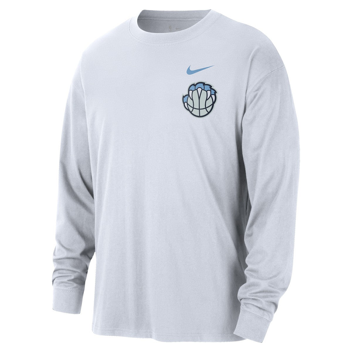 NBA Memphis Grizzlies 2025/26 City Edition Remix Essential Logo Long Sleeve T-Shirt