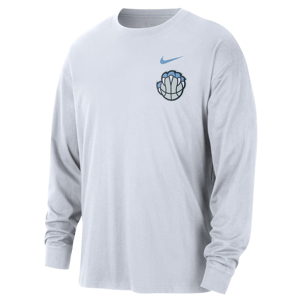 NBA Memphis Grizzlies 2025/26 City Edition Remix Essential Logo Long Sleeve T-Shirt