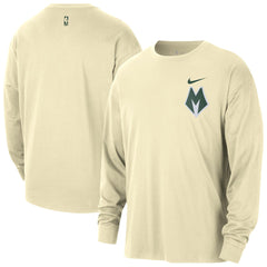 NBA Milwaukee Bucks 2025/26 City Edition Remix Essential Logo Long Sleeve T-Shirt
