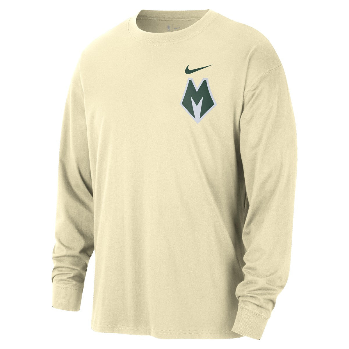 NBA Milwaukee Bucks 2025/26 City Edition Remix Essential Logo Long Sleeve T-Shirt