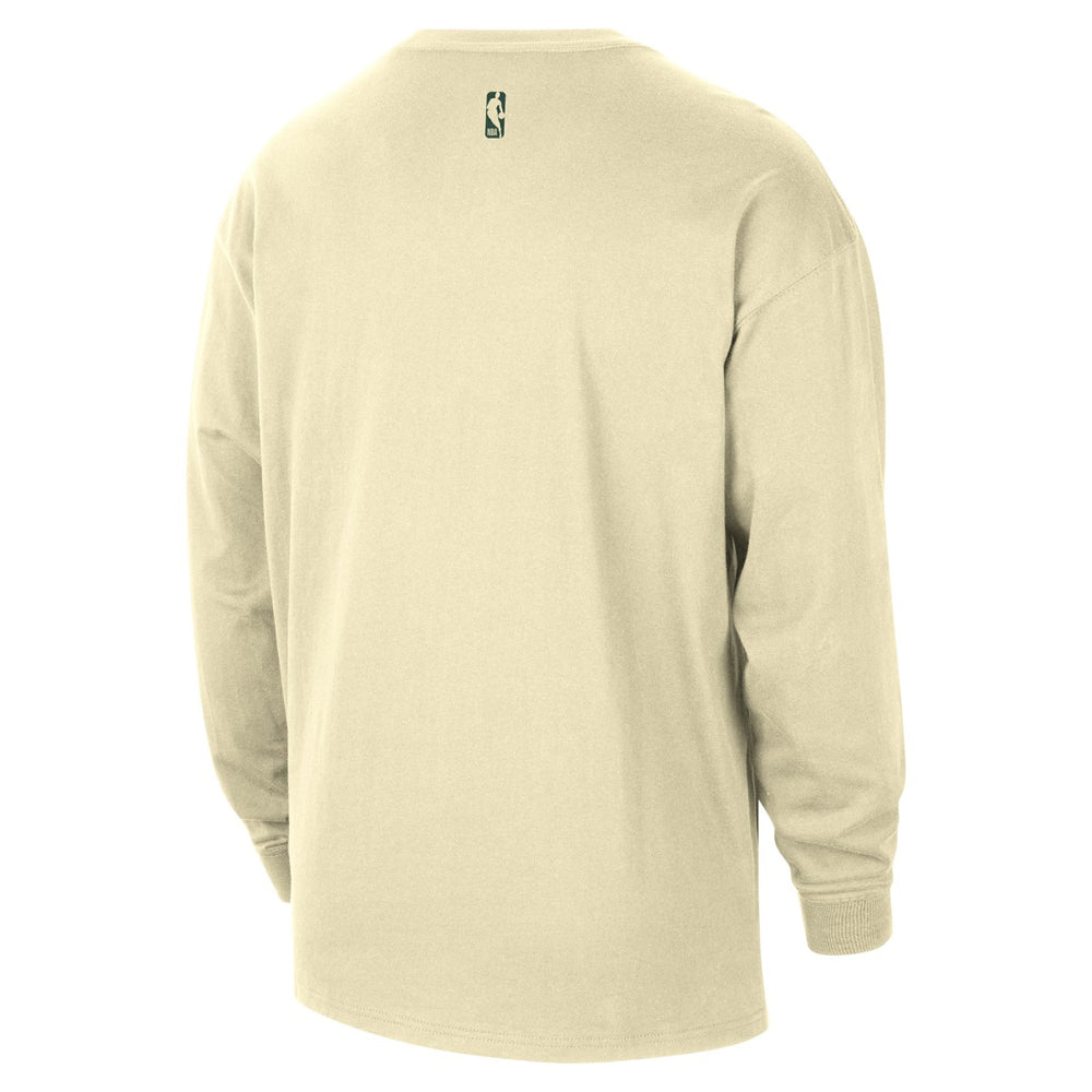 NBA Milwaukee Bucks 2025/26 City Edition Remix Essential Logo Long Sleeve T-Shirt