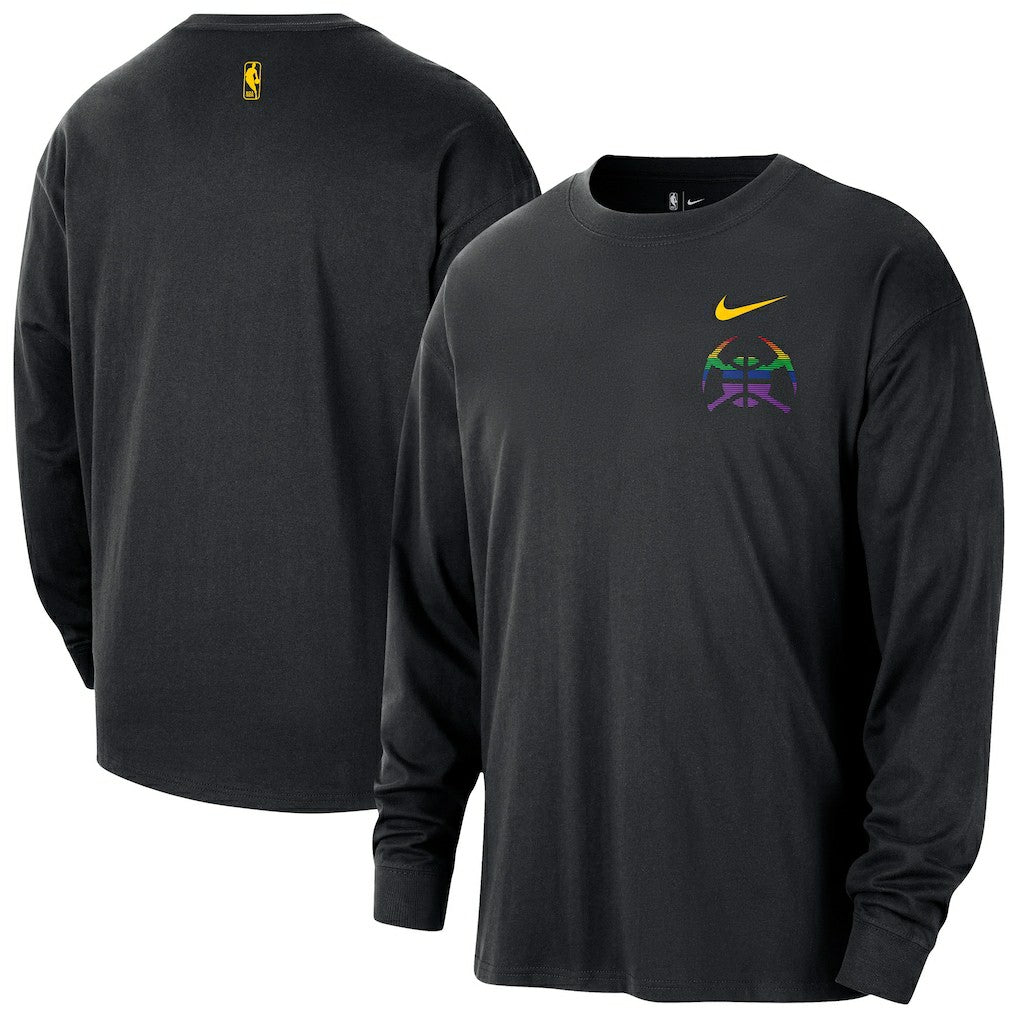 NBA Denver Nuggets 2025/26 City Edition Remix Essential Logo Long Sleeve T-Shirt sale